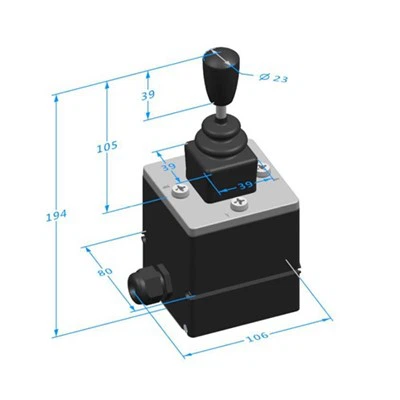 HJ42 Hall Sensor Hand Grip Joystick suppliers